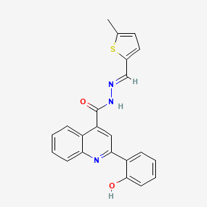 2-(2-hydroxyphenyl)-N'-[(5-methyl-2-thienyl)methylene]-4-quinolinecarbohydrazide