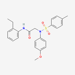 molecular formula C24H26N2O4S B5986258 N~1~-(2-ethylphenyl)-N~2~-(4-methoxyphenyl)-N~2~-[(4-methylphenyl)sulfonyl]glycinamide 