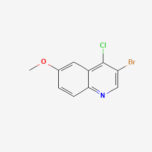molecular formula C10H7BrClNO B598629 3-溴-4-氯-6-甲氧基喹啉 CAS No. 1203579-29-6