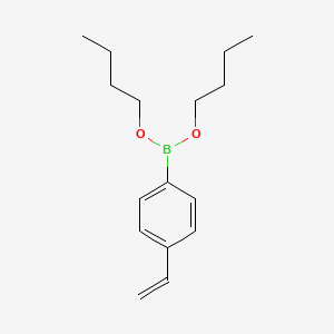 molecular formula C16H25BO2 B598633 Dibutyl (4-vinylphenyl)boronate CAS No. 109339-49-3