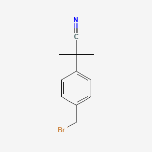 2-(4-(Bromomethyl)phenyl)-2-methylpropanenitrile