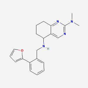 molecular formula C21H24N4O B5986356 N~5~-[2-(2-furyl)benzyl]-N~2~,N~2~-dimethyl-5,6,7,8-tetrahydro-2,5-quinazolinediamine 