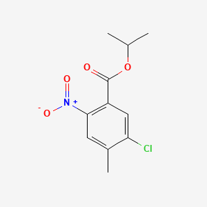 molecular formula C11H12ClNO4 B598637 Isopropyl 5-chloro-4-methyl-2-nitrobenzoate CAS No. 1204518-43-3