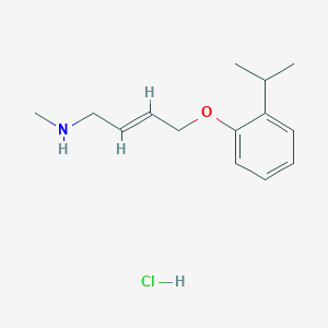 molecular formula C14H22ClNO B5986393 [4-(2-isopropylphenoxy)but-2-en-1-yl]methylamine hydrochloride 