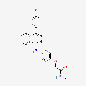 molecular formula C24H22N4O3 B5986401 2-(4-{[4-(4-methoxyphenyl)-1-phthalazinyl]amino}phenoxy)-N-methylacetamide 