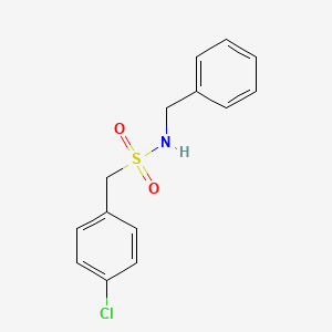 molecular formula C14H14ClNO2S B5986416 N-benzyl-1-(4-chlorophenyl)methanesulfonamide 