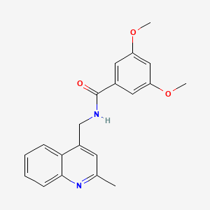 molecular formula C20H20N2O3 B5986445 3,5-dimethoxy-N-[(2-methyl-4-quinolinyl)methyl]benzamide 