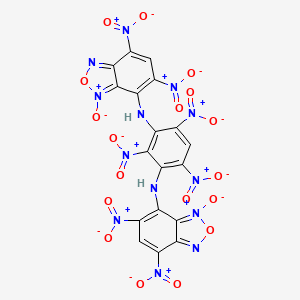 B598656 N,N'-Bis(5,7-dinitro-4-benzofurazanyl)-2,4,6-trinitro-1,3-benzenediamine CAS No. 140435-87-6