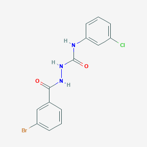 molecular formula C14H11BrClN3O2 B5986588 2-(3-bromobenzoyl)-N-(3-chlorophenyl)hydrazinecarboxamide 