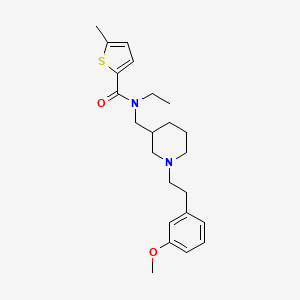 molecular formula C23H32N2O2S B5986620 N-ethyl-N-({1-[2-(3-methoxyphenyl)ethyl]-3-piperidinyl}methyl)-5-methyl-2-thiophenecarboxamide 