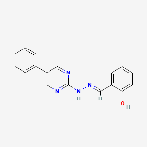 molecular formula C17H14N4O B5986653 2-hydroxybenzaldehyde (5-phenyl-2-pyrimidinyl)hydrazone 