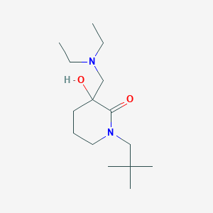 3-[(diethylamino)methyl]-1-(2,2-dimethylpropyl)-3-hydroxy-2-piperidinone