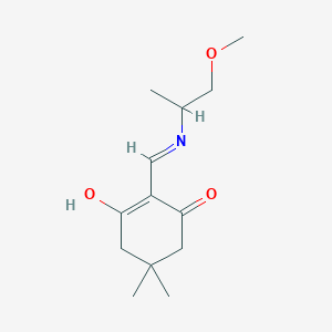 molecular formula C13H21NO3 B5986697 2-{[(2-methoxy-1-methylethyl)amino]methylene}-5,5-dimethyl-1,3-cyclohexanedione 