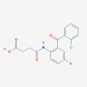 4-{[4-bromo-2-(2-chlorobenzoyl)phenyl]amino}-4-oxobutanoic acid