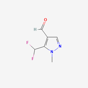 B598672 5-(Difluoromethyl)-1-methyl-1h-pyrazole-4-carbaldehyde CAS No. 1204298-70-3