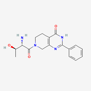 molecular formula C17H20N4O3 B5986732 7-[(2S,3R)-2-amino-3-hydroxybutanoyl]-2-phenyl-5,6,7,8-tetrahydropyrido[3,4-d]pyrimidin-4(3H)-one 