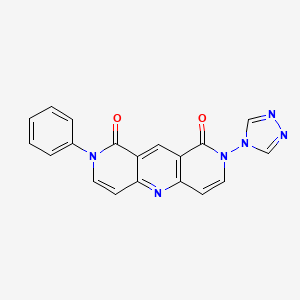 molecular formula C19H12N6O2 B5986798 2-phenyl-8-(4H-1,2,4-triazol-4-yl)pyrido[4,3-b][1,6]naphthyridine-1,9(2H,8H)-dione 