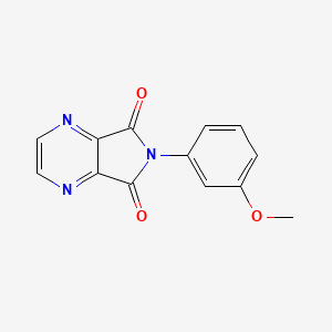 molecular formula C13H9N3O3 B5986801 6-(3-methoxyphenyl)-5H-pyrrolo[3,4-b]pyrazine-5,7(6H)-dione 