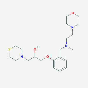 1-[2-({methyl[2-(4-morpholinyl)ethyl]amino}methyl)phenoxy]-3-(4-thiomorpholinyl)-2-propanol