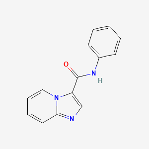 molecular formula C14H11N3O B598682 N-苯基咪唑并[1,2-a]吡啶-3-甲酰胺 CAS No. 15833-22-4