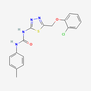 1-{5-[(2-Chlorophenoxy)methyl]-1,3,4-thiadiazol-2-yl}-3-(4-methylphenyl)urea