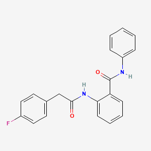 2-[2-(4-FLUOROPHENYL)ACETAMIDO]-N-PHENYLBENZAMIDE