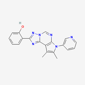 2-[8,9-DIMETHYL-7-(3-PYRIDYL)-7H-PYRROLO[3,2-E][1,2,4]TRIAZOLO[1,5-C]PYRIMIDIN-2-YL]PHENOL