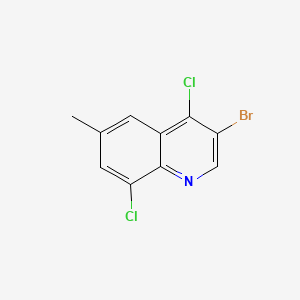 B598691 3-Bromo-4,8-dichloro-6-methylquinoline CAS No. 1204811-20-0