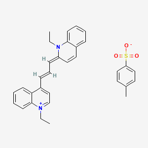 molecular formula C32H32N2O3S B5986932 (2E)-1-ethyl-2-[(E)-3-(1-ethylquinolin-1-ium-4-yl)prop-2-enylidene]quinoline;4-methylbenzenesulfonate 