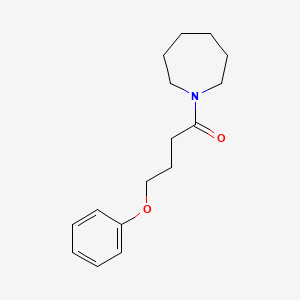 molecular formula C16H23NO2 B5986974 1-(4-phenoxybutanoyl)azepane 