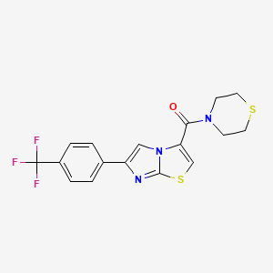 3-(4-thiomorpholinylcarbonyl)-6-[4-(trifluoromethyl)phenyl]imidazo[2,1-b][1,3]thiazole