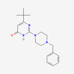 molecular formula C19H26N4O B5986996 2-(4-benzylpiperazin-1-yl)-6-tert-butylpyrimidin-4(3H)-one 