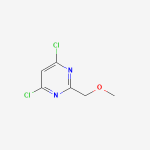molecular formula C6H6Cl2N2O B598702 4,6-Dichloro-2-(methoxymethyl)pyrimidine CAS No. 1903-92-0