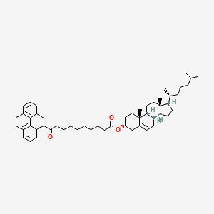 molecular formula C53H70O3 B598703 (3beta)-Cholest-5-en-3-yl 10-oxo-10-(pyren-4-yl)decanoate CAS No. 108321-46-6