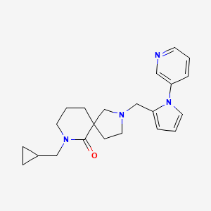 7-(cyclopropylmethyl)-2-[(1-pyridin-3-ylpyrrol-2-yl)methyl]-2,7-diazaspiro[4.5]decan-6-one