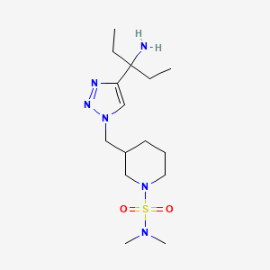 molecular formula C15H30N6O2S B5987047 3-{[4-(1-amino-1-ethylpropyl)-1H-1,2,3-triazol-1-yl]methyl}-N,N-dimethyl-1-piperidinesulfonamide 