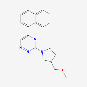 3-[3-(methoxymethyl)-1-pyrrolidinyl]-5-(1-naphthyl)-1,2,4-triazine