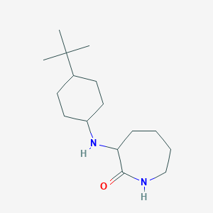 molecular formula C16H30N2O B5987119 3-[(4-tert-butylcyclohexyl)amino]-2-azepanone 