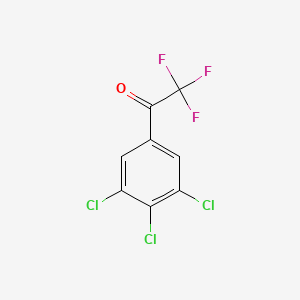 molecular formula C8H2Cl3F3O B598714 2,2,2-三氟-1-(3,4,5-三氯苯基)乙酮 CAS No. 158401-00-4