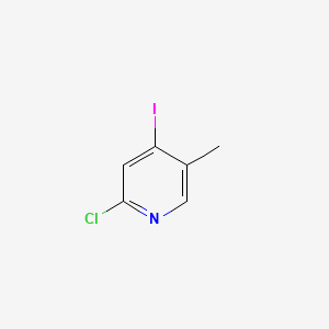 molecular formula C6H5ClIN B598715 2-Chloro-4-iodo-5-methylpyridine CAS No. 1197957-18-8