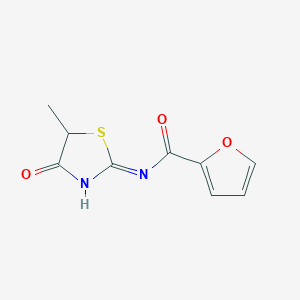 molecular formula C9H8N2O3S B5987162 N~2~-(5-METHYL-4-OXO-4,5-DIHYDRO-1,3-THIAZOL-2-YL)-2-FURAMIDE 