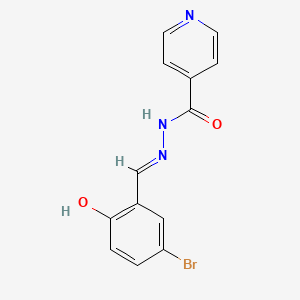 molecular formula C13H10BrN3O2 B5987167 N'-(5-bromo-2-hydroxybenzylidene)isonicotinohydrazide CAS No. 732-91-2