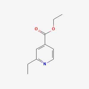 molecular formula C10H13NO2 B598717 Ethyl 2-ethylpyridine-4-carboxylate CAS No. 15862-61-0