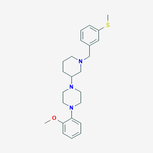 1-(2-methoxyphenyl)-4-{1-[3-(methylthio)benzyl]-3-piperidinyl}piperazine