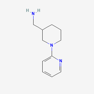 1-(1-Pyridin-2-ylpiperidin-3-yl)methanamine