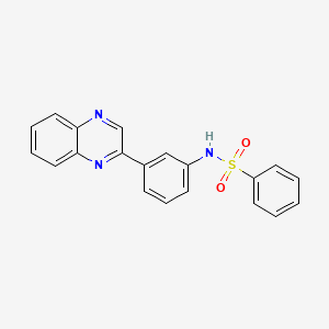 N-[3-(2-quinoxalinyl)phenyl]benzenesulfonamide