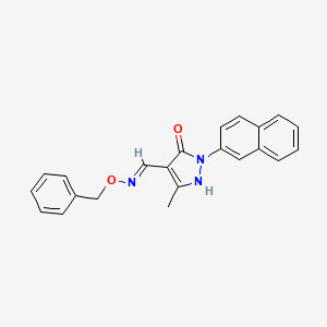 4-{[(benzyloxy)amino]methylene}-5-methyl-2-(2-naphthyl)-2,4-dihydro-3H-pyrazol-3-one