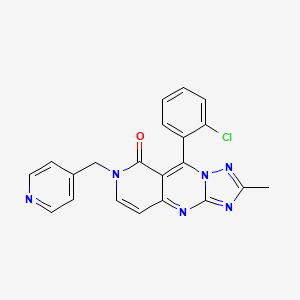 9-(2-chlorophenyl)-2-methyl-7-(4-pyridinylmethyl)pyrido[4,3-d][1,2,4]triazolo[1,5-a]pyrimidin-8(7H)-one