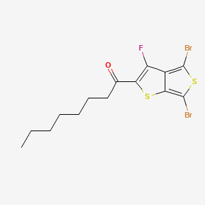 molecular formula C14H15Br2FOS2 B598728 1-(4,6-二溴-3-氟噻吩[3,4-b]噻吩-2-基)辛烷-1-酮 CAS No. 1202249-72-6