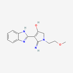 5-amino-4-(1H-benzimidazol-2-yl)-1-(2-methoxyethyl)-1,2-dihydro-3H-pyrrol-3-one